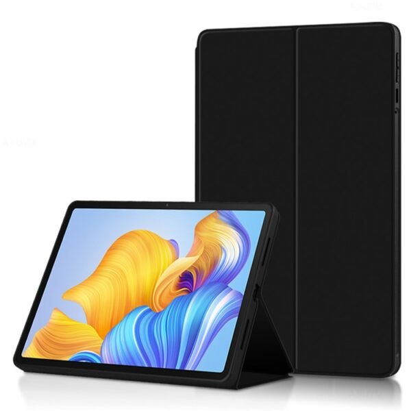 Second image of For Honor Pad 8 Folio Leather Cover Full Protection Folding Stand Shell  Black