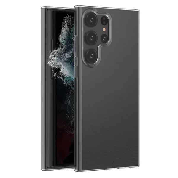 Second image of For Samsung Galaxy S23 Ultra Transparent Soft TPU Phone Case Ultra Thin Anti-scratch Anti-drop Back Cover