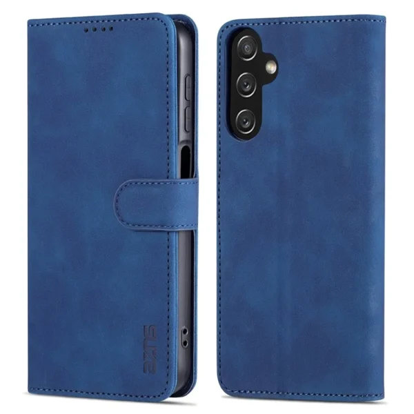For Samsung Galaxy A35 5G Leather Phone Case Wallet Flip Phone Cover - Blue