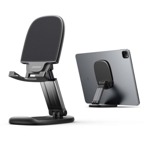 Second image of Joyroom Foldable Holder Stand for Phones and Tablets, with Adjustable Height, 4-12.9 inch, Black