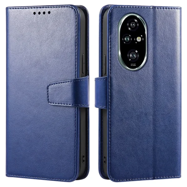 For Honor Honor 200 Pro 5G Case Stand Card Holder Wallet Leather Phone Cover - Blue
