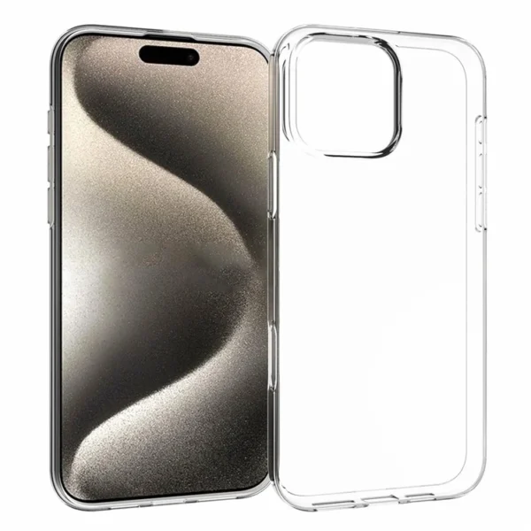 For iPhone 16 Pro Max Clear Case Surface Watermark-Free Phone Cover