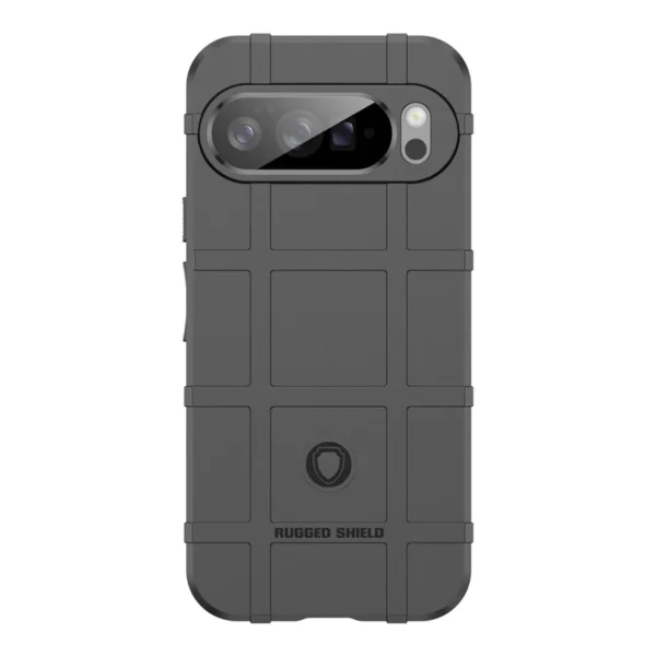 Second image of Google Pixel 10 Case Grid Design Soft Scratch-Proof Phone Cover - Black