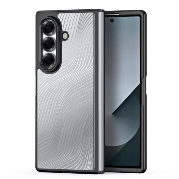 Second image of Samsung Galaxy Z Fold7 5G Case DUX DUCIS Aimo Series Matte Drop-proof Phone Cover (REACH Certification) - Black