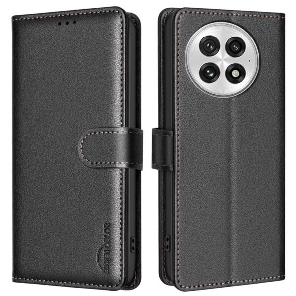 OnePlus 13 Leather Phone Cover - Black