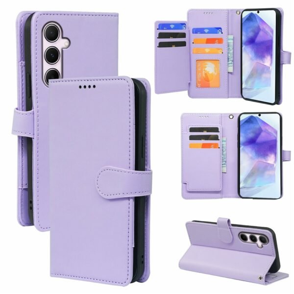 Samsung Galaxy A36 / A56 Leather Stand Phone Cover - Purple