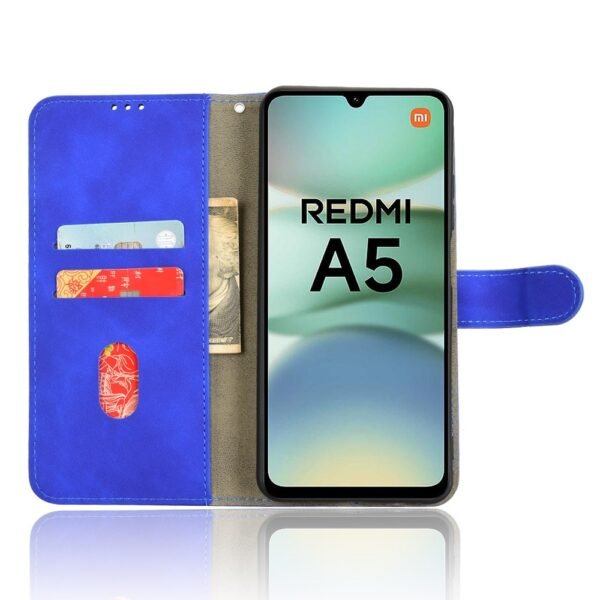Second image of Xiaomi Redmi A5 / Poco C71 Leather Flip Phone Cover - Blue