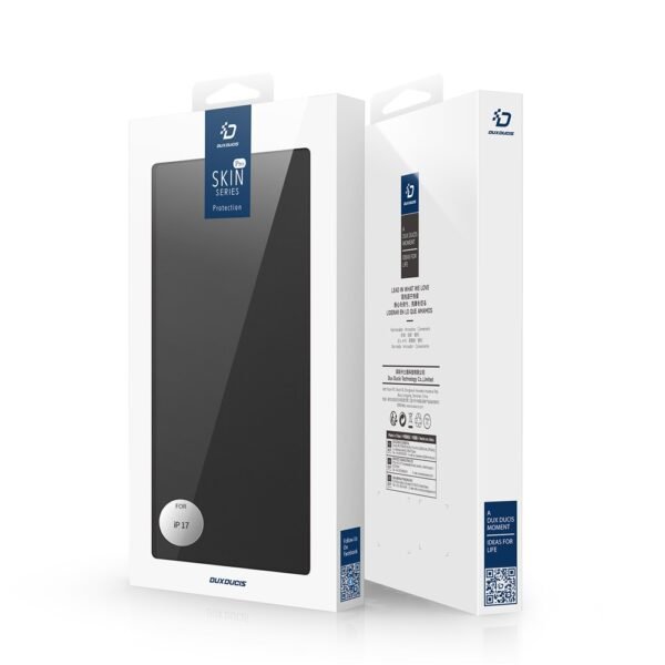 iPhone 17 Flip Phone Leather Cover - Black