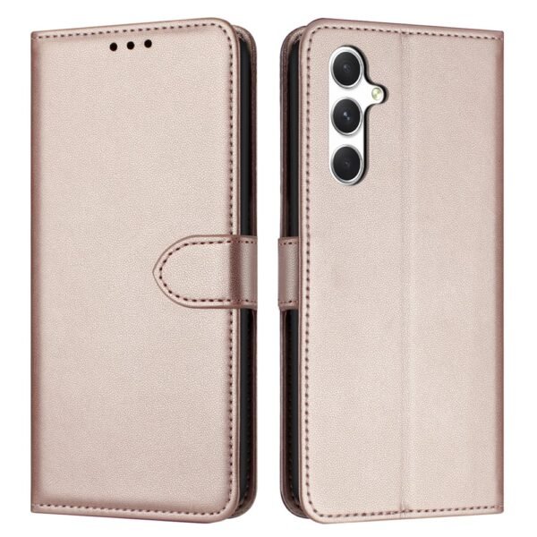 Samsung Galaxy A16 / A17 / A26 Leather Phone Cover - Rose Gold