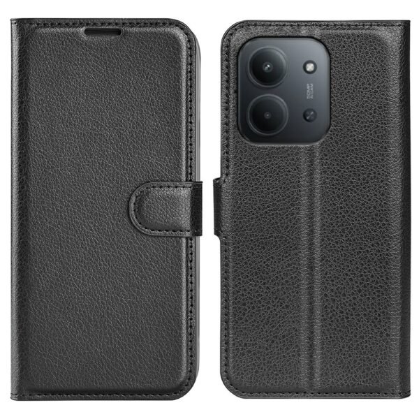 Xiaomi Redmi 15C 4G / Poco C85 4G Shockproof Leather Flip Cover - Black