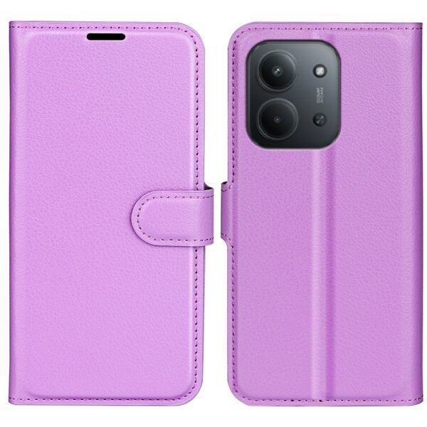 Xiaomi Redmi 15C 4G / Poco C85 4G Shockproof Leather Flip Cover - Purple