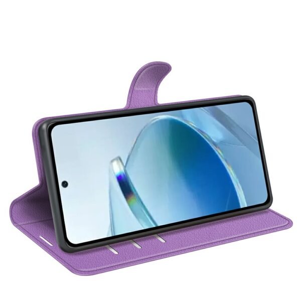 Second image of Xiaomi Redmi 15C 4G / Poco C85 4G Shockproof Leather Flip Cover - Purple