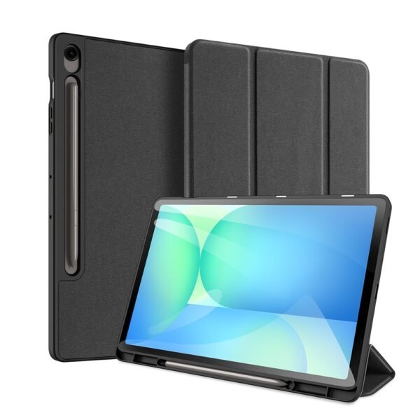 Second image of Samsung Galaxy Tab S10 FE+ Leather Tablet Cover - Black
