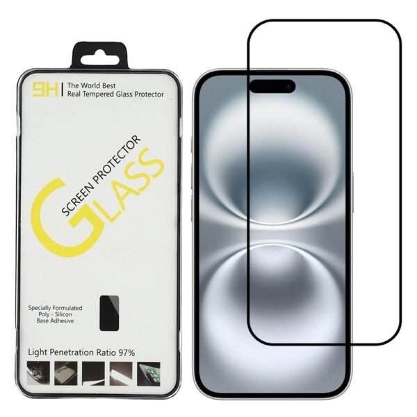 iPhone 17 Pro Max Screen Protector Crystal Clear Tempered Glass