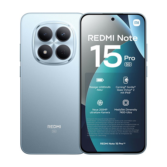 Xiaomi Redmi Note 15 Pro 5G 256GB Ram 8GB Dual Sim - Blue
