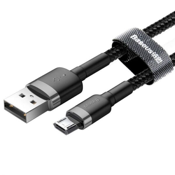 Baseus Micro USB Cafule Cable 2.4A 1m Gray Black
