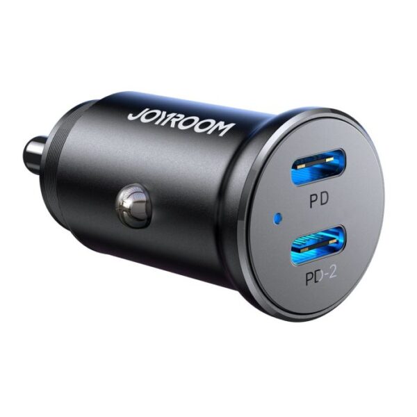 Second image of Joyroom Car Charger Mini, C+C, 30W, Black