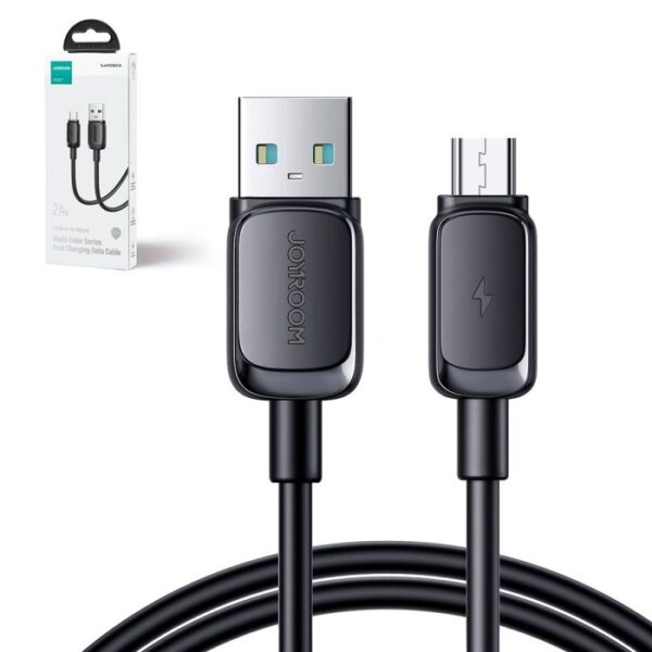 Joyroom USB - Micro USB Cable Multi-Color Series A14, 480mb/s, 2.4A, 2m, Black