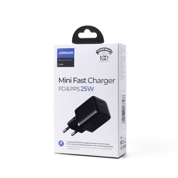 Joyroom Travel Charger Mini Type-C, PPS, PD 25W, Black