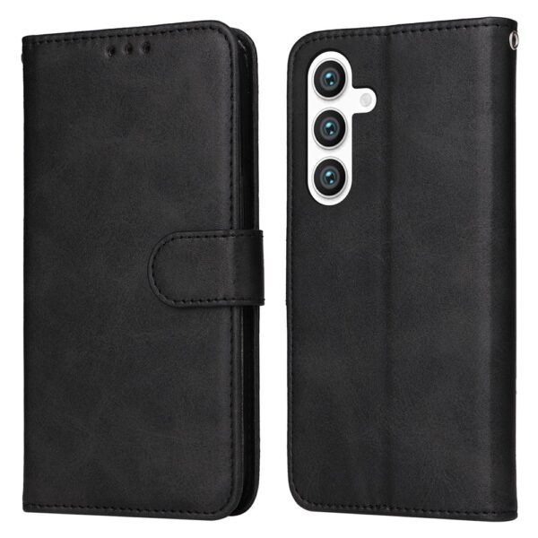 Second image of For Samsung Galaxy S25+ Case Wallet PU Leather Folio Flip Phone Cover - Black
