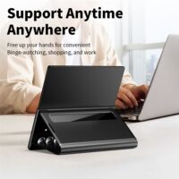 Samsung Galaxy Z Fold7 5G Case Smart View Window Leather Phone Cover - Black 4