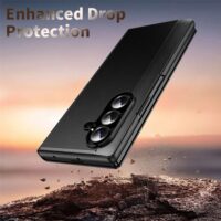 Samsung Galaxy Z Fold7 5G Case Smart View Window Leather Phone Cover - Black 7