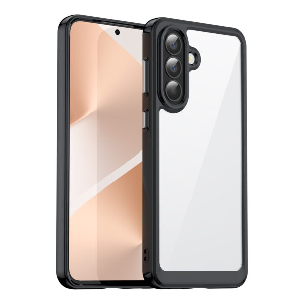 Second image of Samsung Galaxy A57 5G Phone Case XC Series Acrylic Cover with Tempered Glass Black