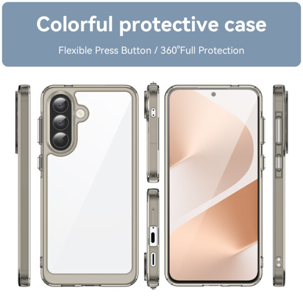 Second image of Samsung Galaxy A57 5G Phone Case XC Series  Cover with Tempered Glass Grey