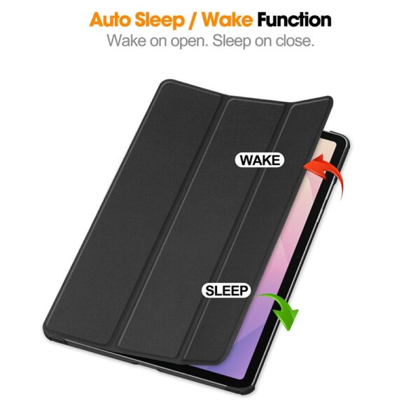 Second image of Samsung Galaxy Tab S11 Case Anti-Drop Leather Stand Tablet Cover - Black